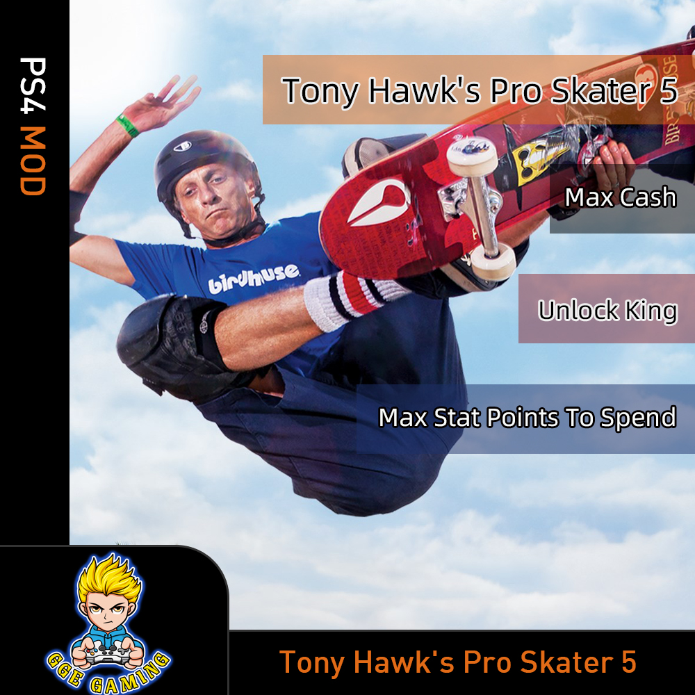 Tony Hawk Pro Skater 5 (PS4 Mod)-Max Cash/King/Points 47875770669 | eBay